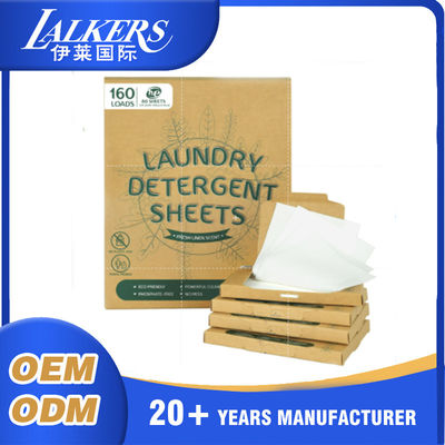 Prezzo buono Biodegradabile Eco Friendly Laundry Strips leggero e compatto facile da conservare in linea