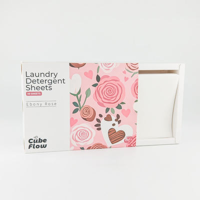 Detersivo in fogli biodegradabili ecologici con enzimi