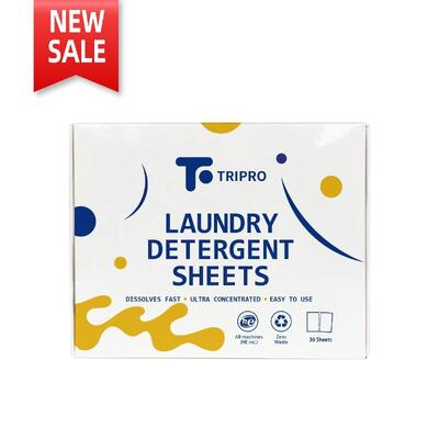 Eco-friendly Disposable Hypoallergenic Solid Laundry Detergent Sheets Biodegradable Vegan
