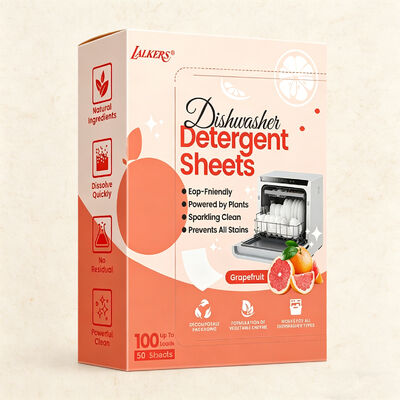Foglietti detersivo per lavastoviglie ecologici, ipoallergenici e a lunga durata per un lavaggio dei piatti senza sforzo