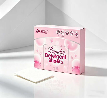 Fogli di detersivo per biancheria a formula naturale con dimensioni di 11*14 cm e 50% di sostanza attiva per la pulizia profonda
