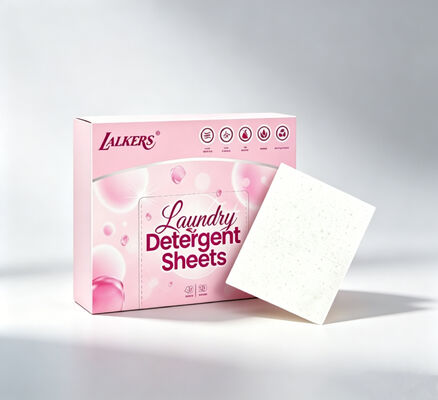 Prezzo buono Foglietti detersivo ecologici per bucato con fragranza personalizzabile per una forte pulizia in linea