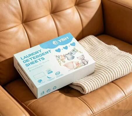 Fogli di detersivi per biancheria ipoallergenici per pulizia eco-sicura e rimozione delle macchie resistenti