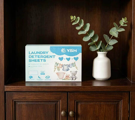 Fogli di detersivo per bucato biodegradabile ecologico 11*14 cm per la rimozione delle macchie difficili