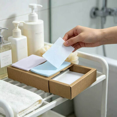 Strati di detersivi per biancheria ecologici e puliti con profumo personalizzabile