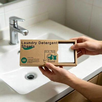 Prezzo buono Fogli biodegradabili di detersivi per biancheria con profumo personalizzabile e dimensioni da 11*14 cm per la pulizia profonda in linea