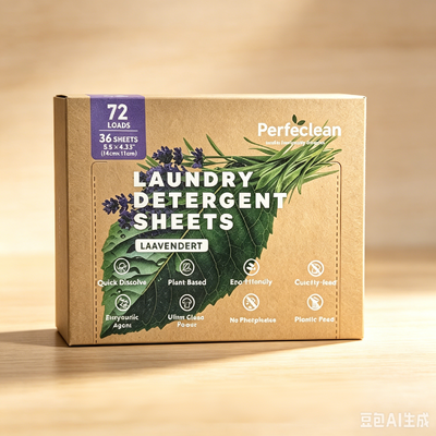 Fogli di detersivo per biancheria ecologici con profumo personalizzabile per la rimozione profonda delle macchie