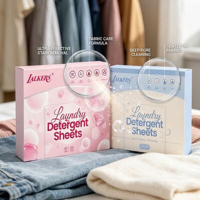 Prezzo buono Fogli di detersivi per biancheria ecologici per la rimozione delle macchie resistenti con imballaggi in plastica zero in linea