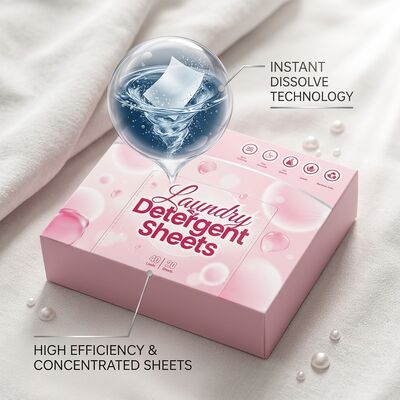 Anti-Fade Commercial Grade Laundry Detergent Sheets with Plant Based Formula for Dark & Bright Stained Clothes