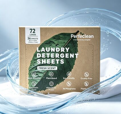 Prezzo buono Lenti detergenti per biancheria a base vegetale sostenibili - strisce di biancheria eco completamente biodegradabili che riducono i rifiuti di plastica in linea