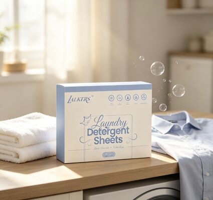 Foglietti detersivo per bucato biodegradabili a base vegetale pre-dosati per un design senza sprechi