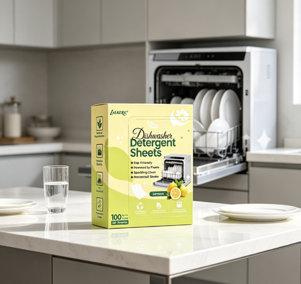Fogli per lavastoviglie senza plastica, non tossici, formula delicata, detersivo per lavastoviglie in strisce